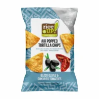 RiceUP! Tortilla chips Black olives & sundried tomatoes 60g