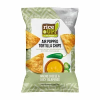 RiceUP! Tortilla chips Nacho cheese & juicy jalapenos 60g