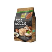 RICE ROLLS with CREAM & MUSHROOMS & OLIVE OIL
