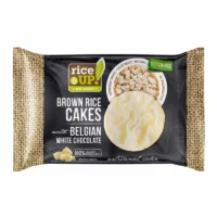 RICE CAKES with WHITE BELGIAN CHOCOLATE