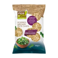 RiceUP! Whole grain rice chips Greek oregano 60g