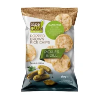 RICE CHIPS with PICKLES & DILL